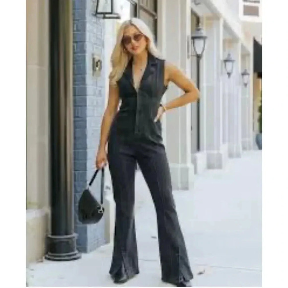Free People Pants - Free People, Womens, Crvy Ring The Alarm One-Piece, Danger, large